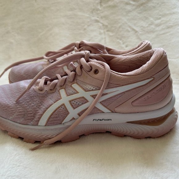 EUC, ASICS GEL-NIMBUS 22, Ginger Peach (Light Pink)/White, Women's Size 6.5 - Picture 5 of 7